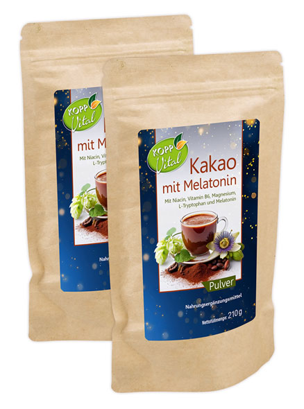 Kopp Vital   Kakao mit Melatonin / 1 mg / 210 g