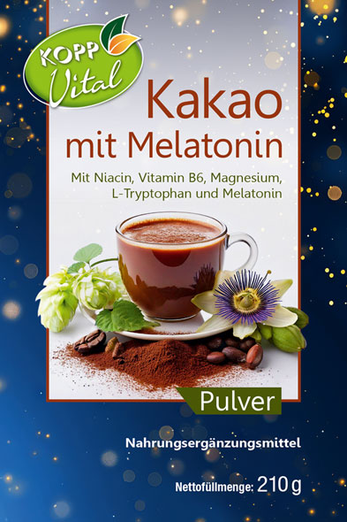 Kopp Vital   Kakao mit Melatonin / 1 mg / 210 g01