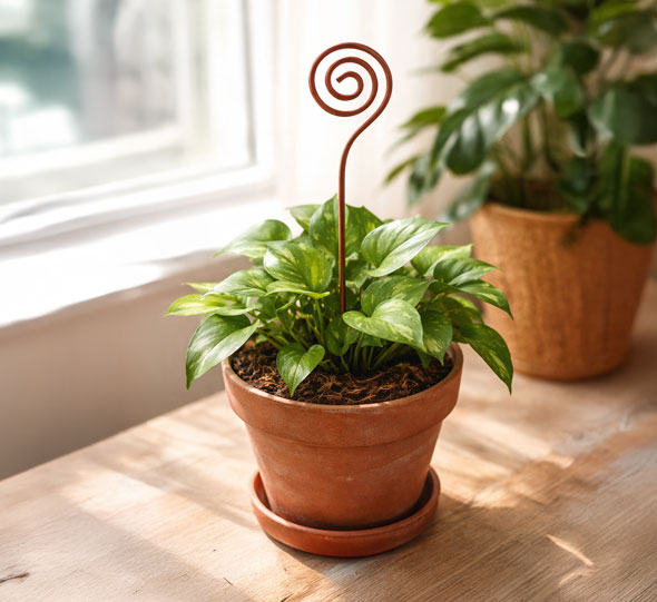 Kupfer-Pflanzenstab �Spirale�