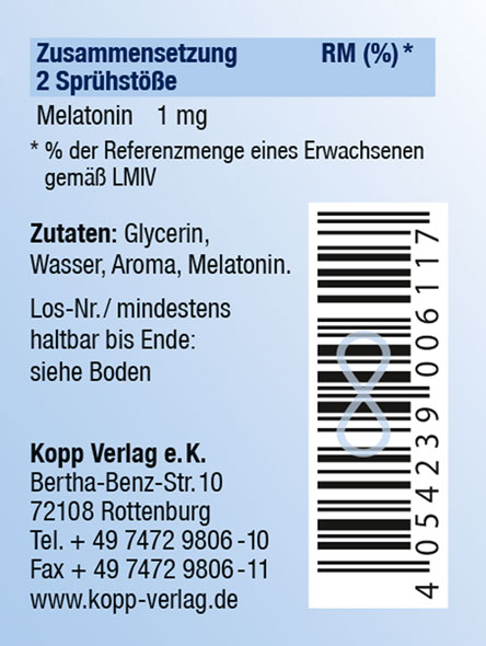 Kopp Vital   Melatonin Spray / 1 mg / 50 ml03