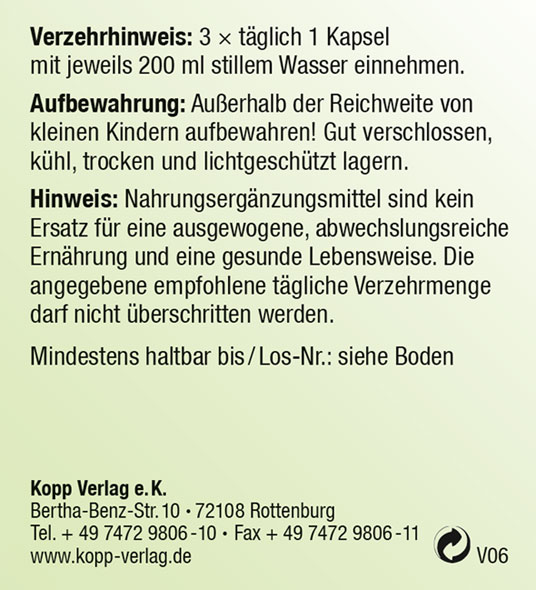 Kopp Vital   Bio-Gerstengras / 500 mg / 120 Kapseln03