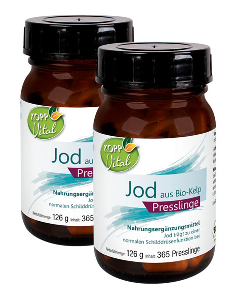 Kopp Vital   Jod aus Bio-Kelp / 150 g / 365 Presslinge