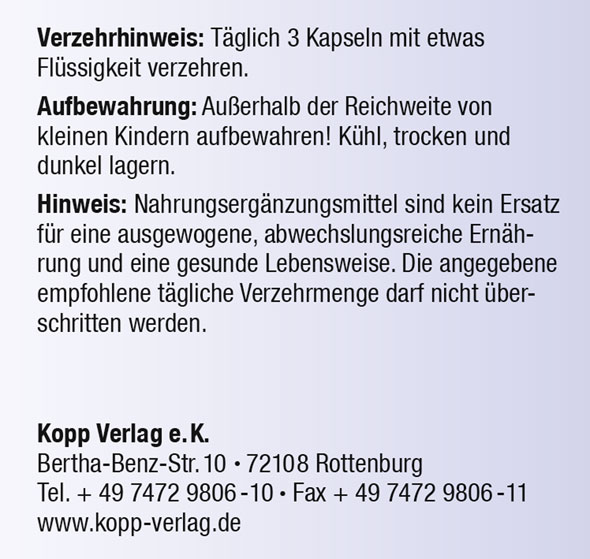 Kopp Vital   Wilde Heidelbeere / 480 mg / 90 Kapseln03