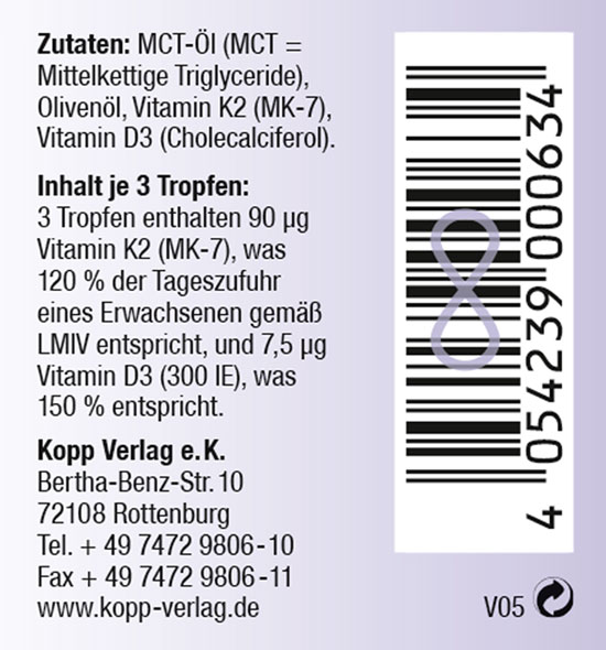 Kopp Vital   Vitamin K2 + D3 Tropfen / 30 ml03