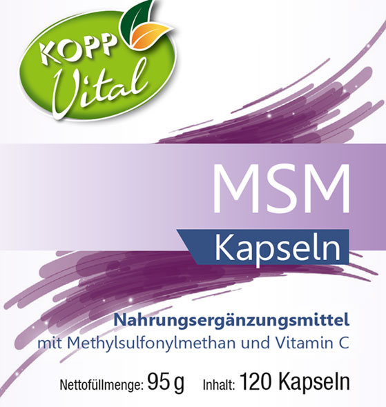 Kopp Vital   MSM / 658 mg /120 Kapseln01
