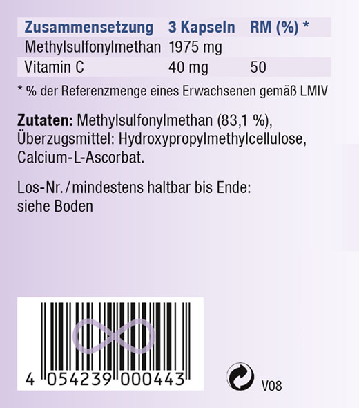 Kopp Vital   MSM / 658 mg /120 Kapseln02