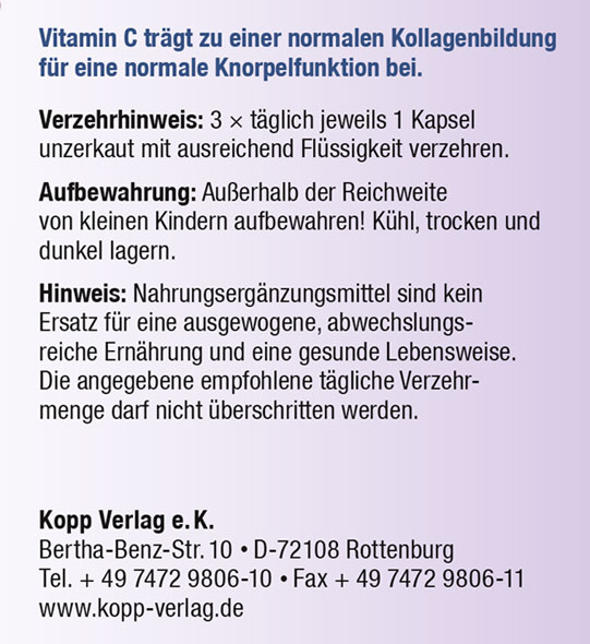Kopp Vital   MSM / 658 mg /120 Kapseln03