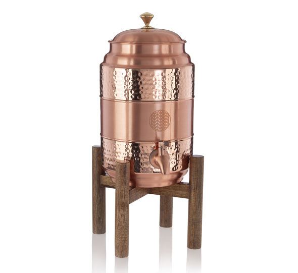 Kupfer-Wasserspender �Blume des Lebens�01