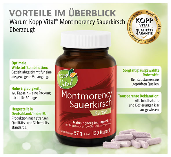 Kopp Vital� Montmorency Sauerkirsch / 120 Kapseln01