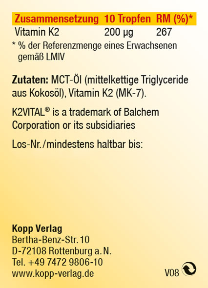 Kopp Vital� Vitamin K2 / K2VITAL /&nbsp;20 �g / 50&nbsp;ml03