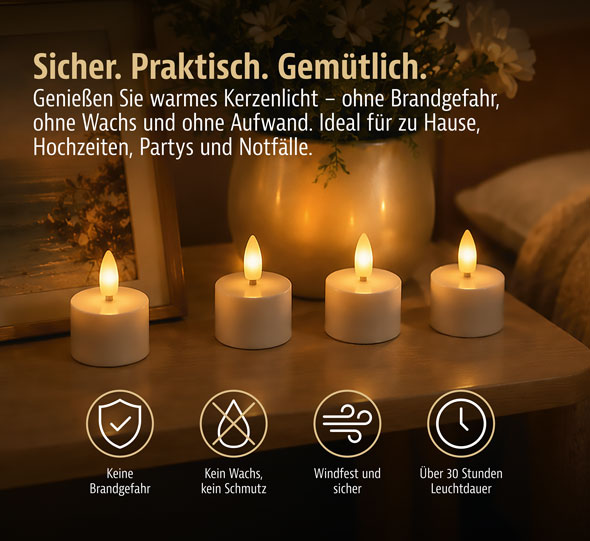 12er-Pack LED-Teelichter mit Fernbedienung02