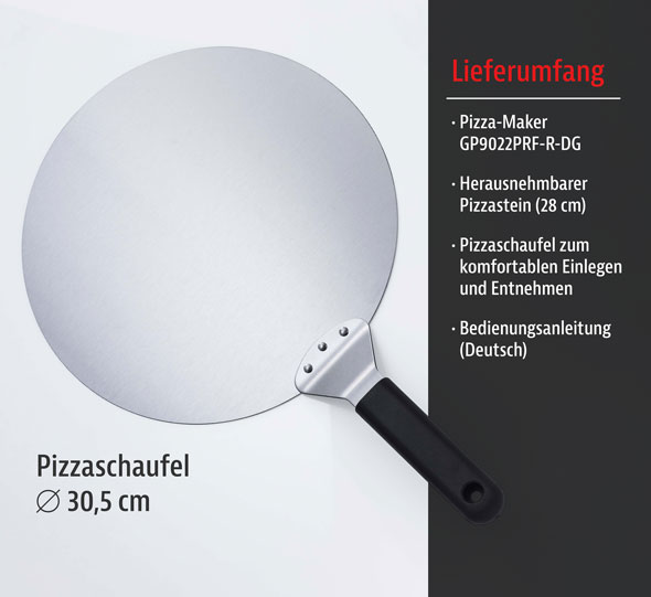 Kopp Edelstahl-Pizzaofen mit rotierendem Pizzastein07