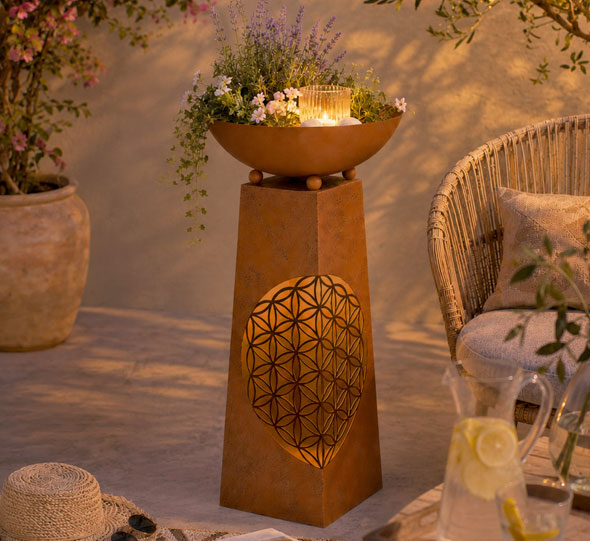 LED-Pflanzs�ule �Blume des Lebens�