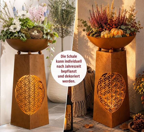 LED-Pflanzs�ule �Blume des Lebens�03