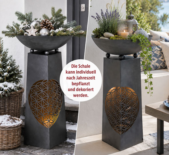LED-Pflanzs�ule �Blume des Lebens�03