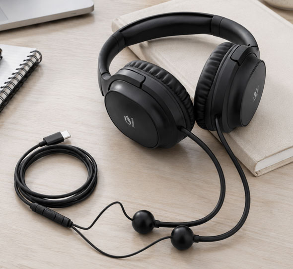 Luftschlauch-Kopfh�rer mit USB-C-Anschluss