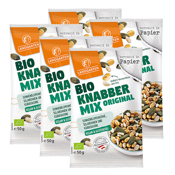 5er-Pack Landgarten Bio Knabber Mix - Original