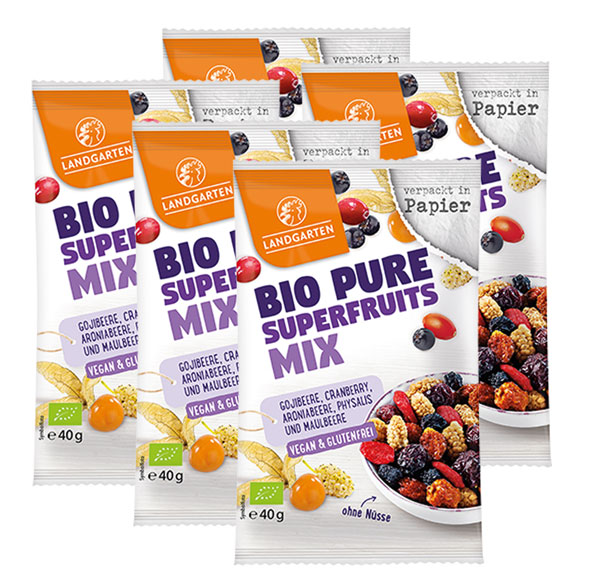 5er-Pack Landgarten Bio Pure Superfruits Mix