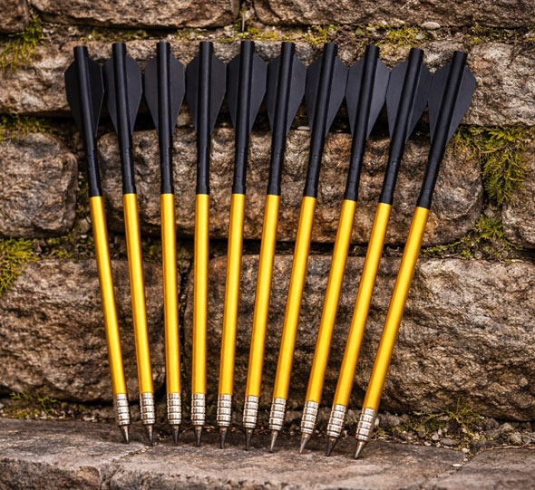 10 Aluminiumbolzen f�r Man Kung Sobek Pistolenarmbrust