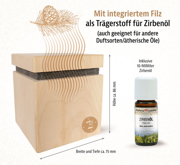 ZirbenW�rfel Premium Edition inkl. 10 ml Zirben�l01
