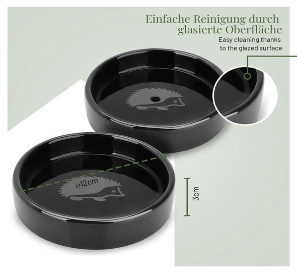 2er-Set Reavet Igel Futter- und Trinkschalen05