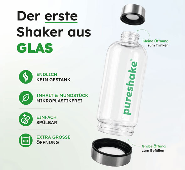 pureshake� Glasshaker 650 ml03