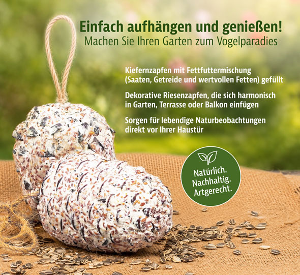 Premium-Riesenzapfen mit Fettfutter f�r Wildv�gel02