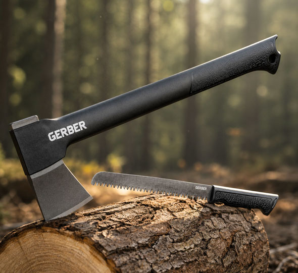 Gerber Outdooraxt und S�ge Gator Axe Combo II