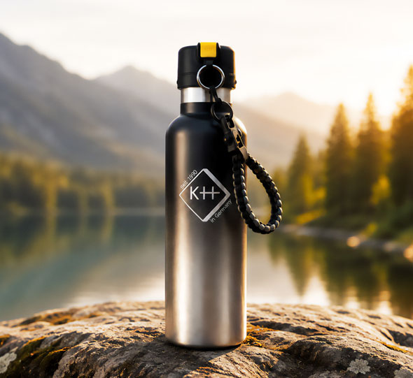 Survival-Trinkflasche mit Alarm