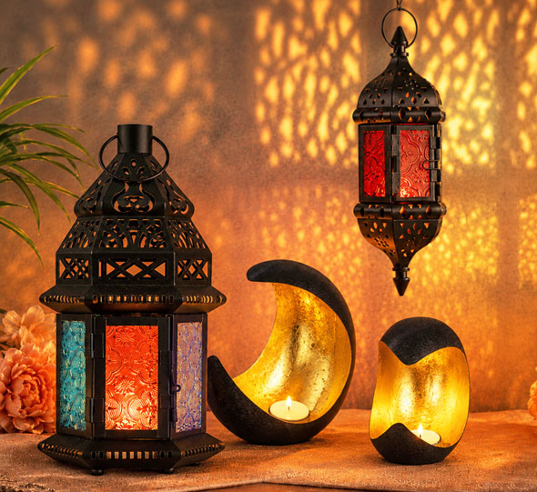 Orientalisches Laternen- und Teelicht-Set