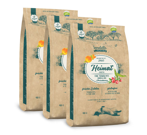 3er-Pack Bosch Sanabelle Heimat Sensitive Pute