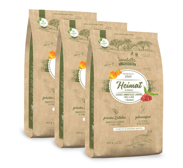 3er-Pack Bosch Sanabelle Heimat Simmentaler Rind