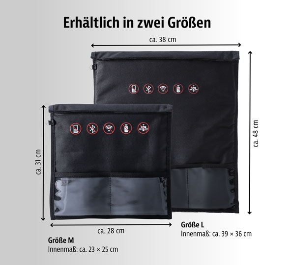 Faraday-Schutztasche f�r Mobilger�te mit Signalabschirmung03