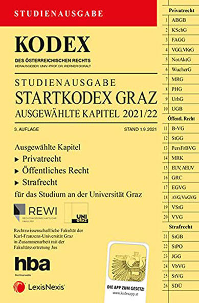 KODEX Startkodex Graz 2021/22 - inkl. App - Mängelartikel