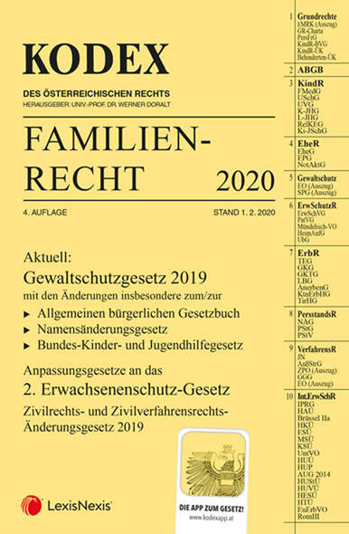 KODEX Familienrecht 2020 - Mängelartikel