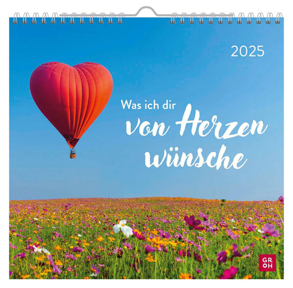 Wandkalender 2025: Was ich dir von Herzen wnsche - Mngelartikel