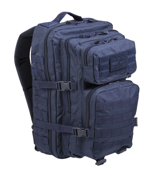 US Assault Pack Rucksack - groß 36 l / taktischer Rucksack für Wandern und Trekking - Blau